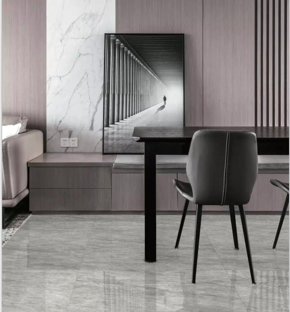 浅灰色瓷砖客厅效果图图片